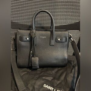 YSL Saint Laurent Grained Sac De Jour Nano